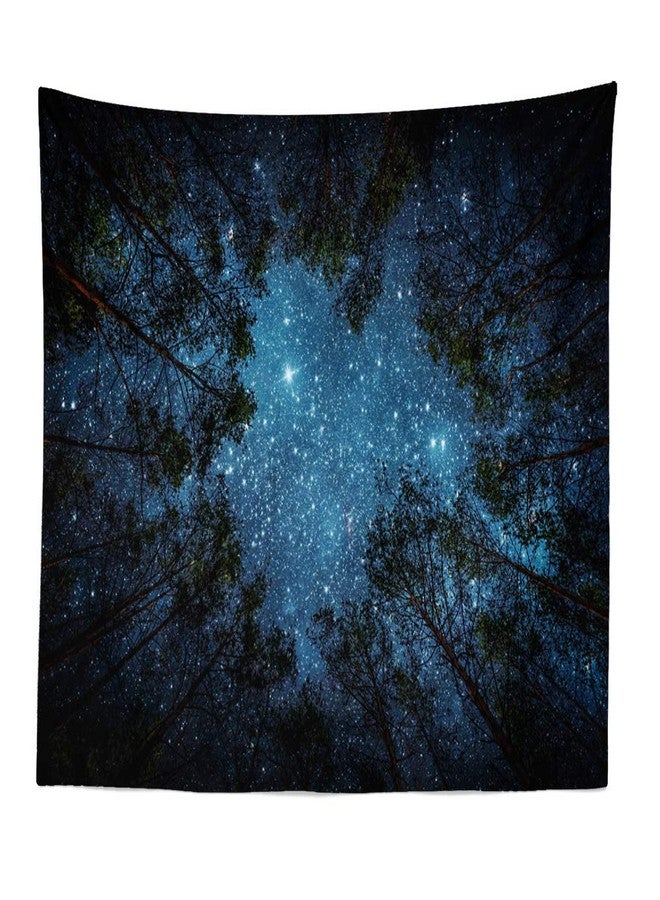 Llamazing Forest Tapestry Home Decor Landscape Tapestry Living Room Bedroom Decoration Tapestry Magic Tapestry Curtain (Looking Up at The Stars, 90.5''L×70.8''W) - Image 2